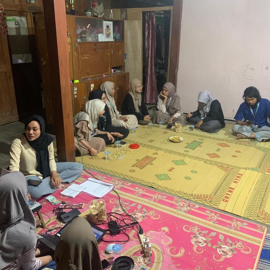 Persiapan Kegiatan Senam Massal dan Jalan Sehat Karang Taruna Anjir dan Pandu